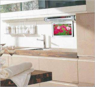 LCD TV v kuchyni