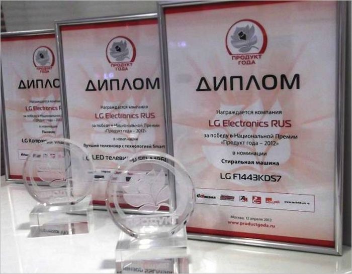 Společnost LG Electronics získala tři ocenění v soutěži Národní cena 