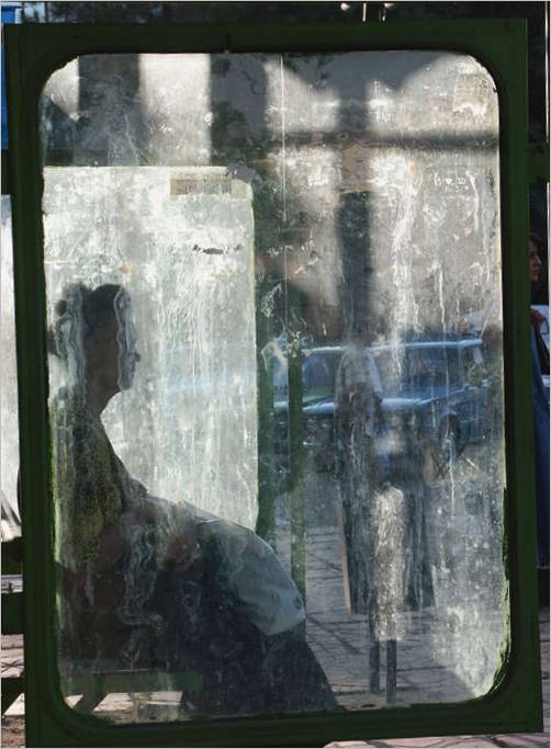 3. autobusová zastávka. Taškent. 2003