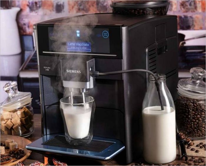 Kávovar na mléčnou pěnu Siemens TE65