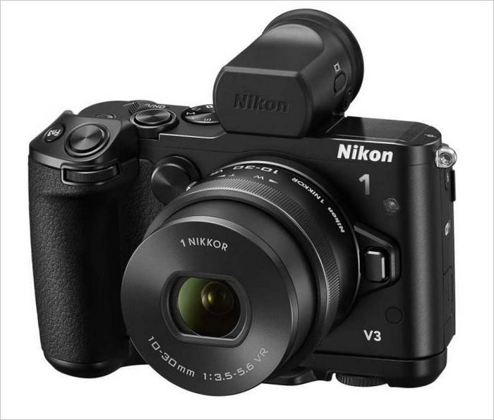 Bezzrcadlovka Nikon 1 V3 - hledáček